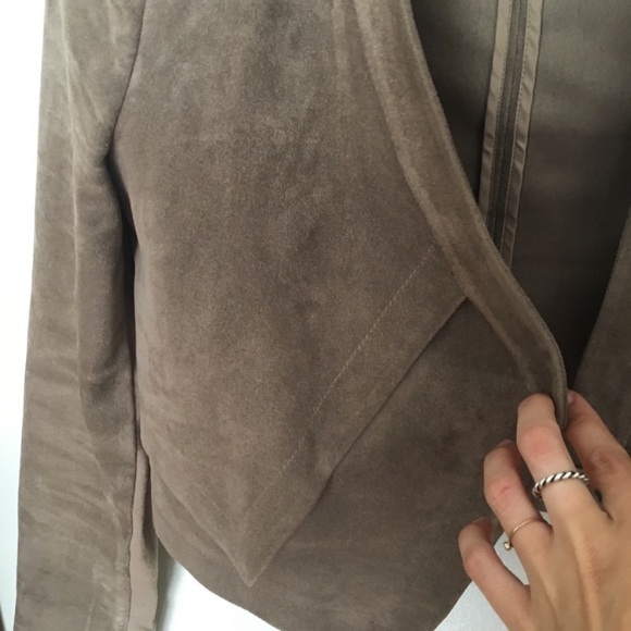 BCBGmaxazaria -Tan Suede “Luke” Jacket - Picture 6 of 8